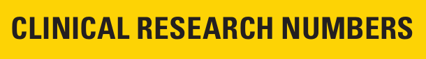 CLINICAL RESEARCH NUMBERS header only